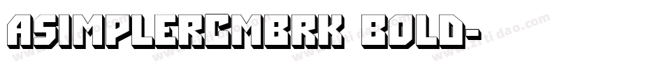 aSimplerCmBrk Bold字体转换